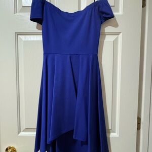 Windsor Royal Blue Off-Shoulder Dress